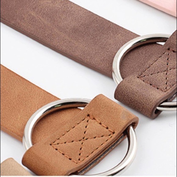 NEW Faux Vegan Leather Belt in Brown Coffee Chocolate #AG/1 - Picture 5 of 14